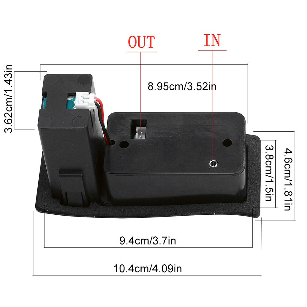 4-Band Akustikgitarren-EQ Piezo-Tonabnehmer Vorverstärker-Einheit EQ Stimmgerät Verstärker Equalizer Stimmgerät für Akustikgitarren