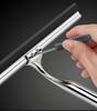 Stainless Steel Silicone Window Squeegee - Ideal for Cleaning Glass in Bathrooms, Restaurants, and Hotels.