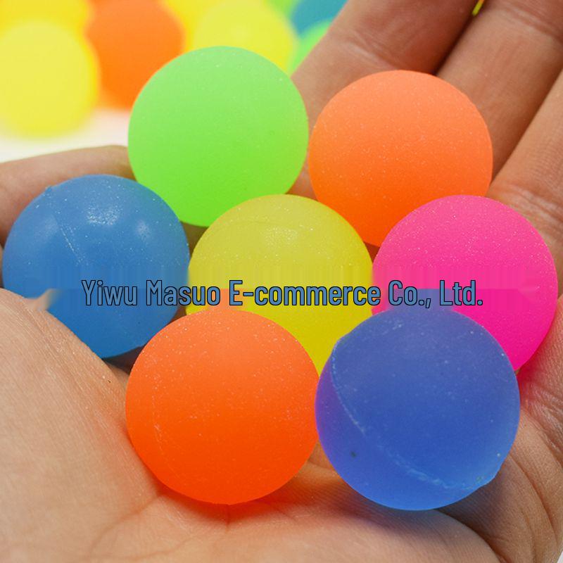 25MM Two-Color Rainbow Frosted Elastic Ball for Kids