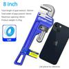 Heavy Duty Pipe Wrench Plumber Wrenches Straight Plumbing Wrench Tight Bite Without Slipping Easy To Adjust and Disassembl