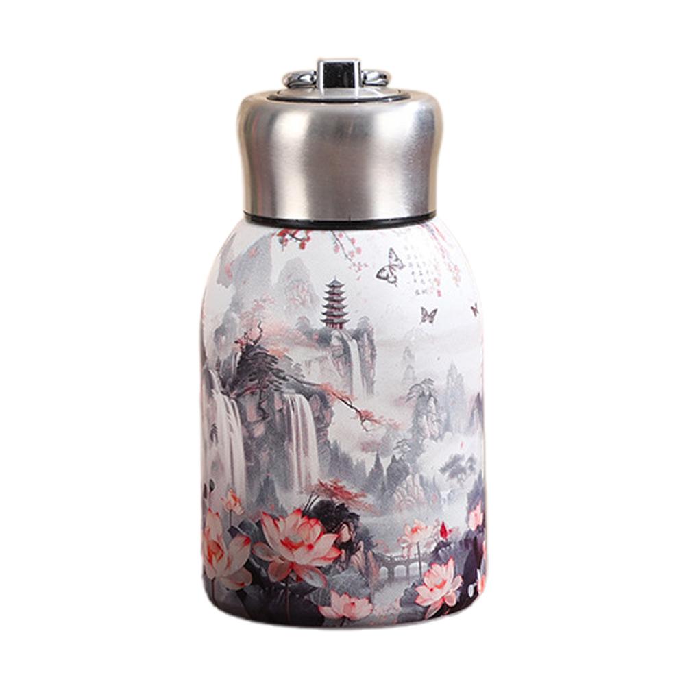 New 300ML Mini Insulated Water Bottle Coffee Vacuum Flasks Stainless Steel Portable Travel Camping Water Bottle With Lid Cups