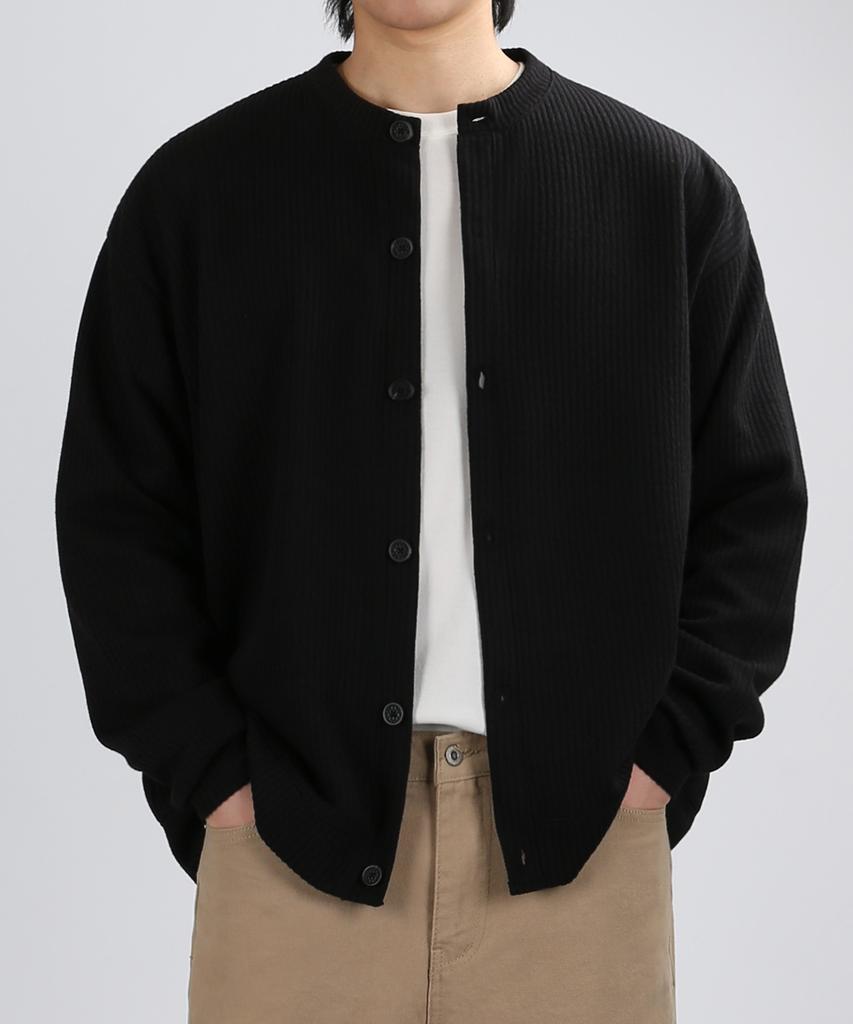 Veryvain Breathable Round Cardigan (Black)