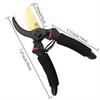 1pc Garden Pruning Shears - Handed Manual Garden Scissors, Ultra-Sharp Alloy Steel Blades, Safety Lock, Non-Slip Grip for Hedge Trimming & Gardening