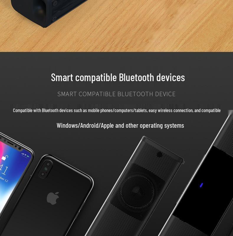 Creative Multi-functional Wireless Bluetooth Soundbar with Subwoofer
