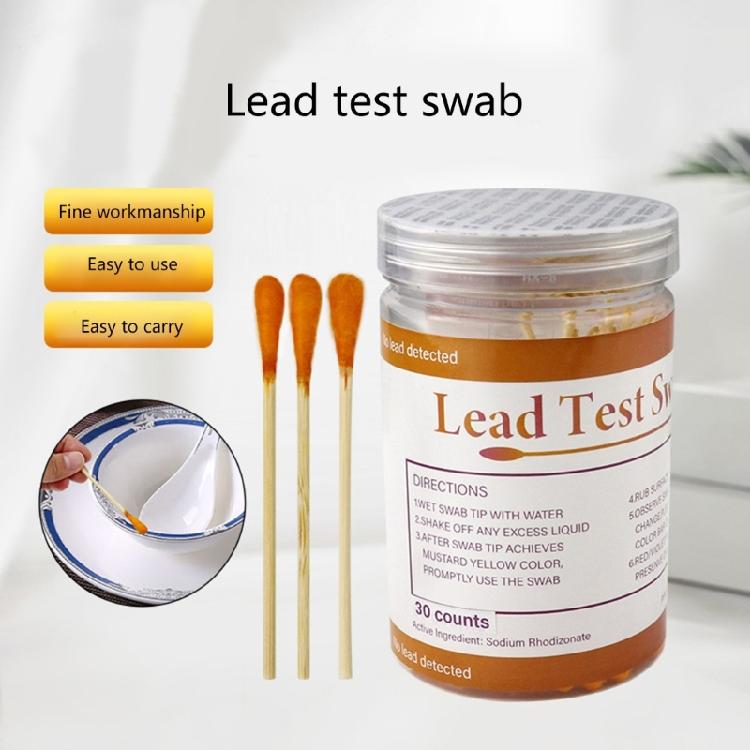 Leads Detection Swabs Pack Of 30 Leads Paint Test Kits for Ensuring Safety In Food and Drink Items