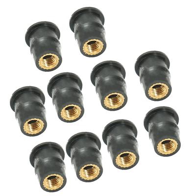 10/20 Stück M5 M6 5/6mm Metrische Gummi-Spreizmuttern Windschutzscheibe Verkleidung für Honda für Suzuki Auto Motorrad Offroad