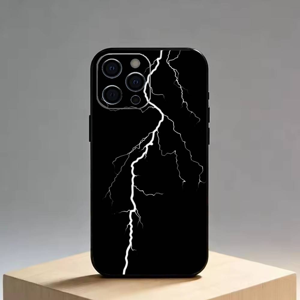 

Cool lighting Phone Case For iPhone 17, 16,15,14,13,12,11 Plus,Pro Max, Others Soft Black Cover iPhone11PROMAX