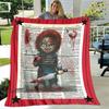 Horror movie Cult of Chucky printing blanket warm blanket soft and comfortable blanket Home travel blanket birthday gift