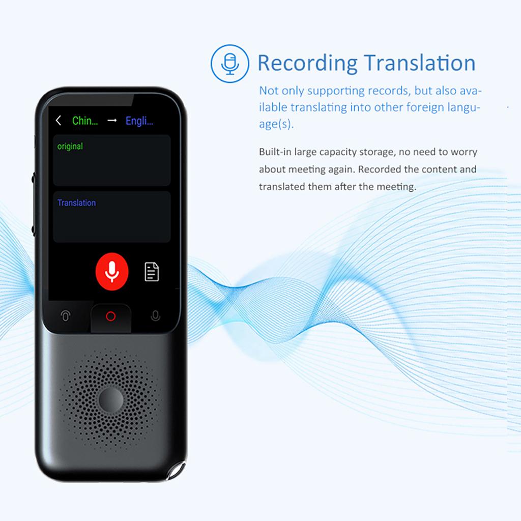 Portable Language Translator Device 138 Languages Online Translation 17 Languages Offline Translation Support Voice