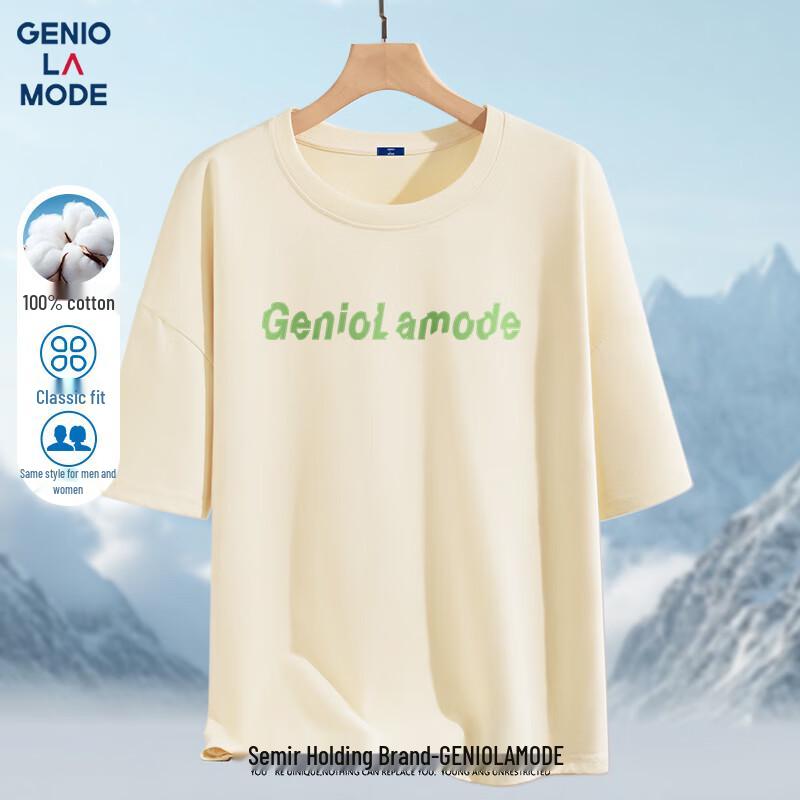 GENIOLAMODE Men s Loose Fit Cotton Short-Sleeve T-Shirt 2XL
