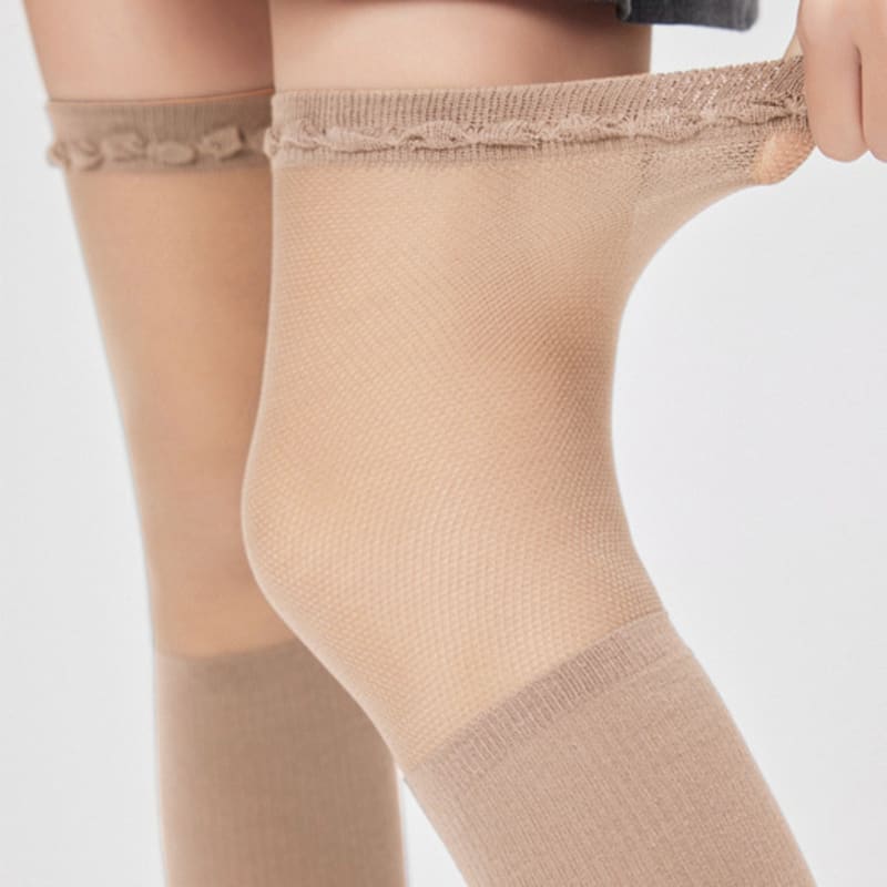 TSH See-through Detail Knee-High Socks 3 Colors