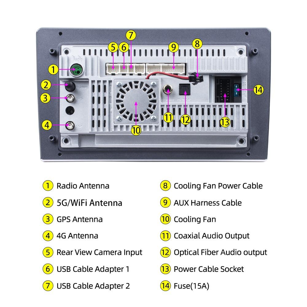 9inch 10inch Car Radio Android Auto Carplay Car Stereo Multimedia Player Universal WIFI GPS Autoradio Car Intelligent Systems