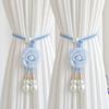2Pcs Elegant Artificial Pearl Flower Curtain Tiebacks Adjustable Curtain Buckles Home Decor Add Warm Atmosphere To The Home