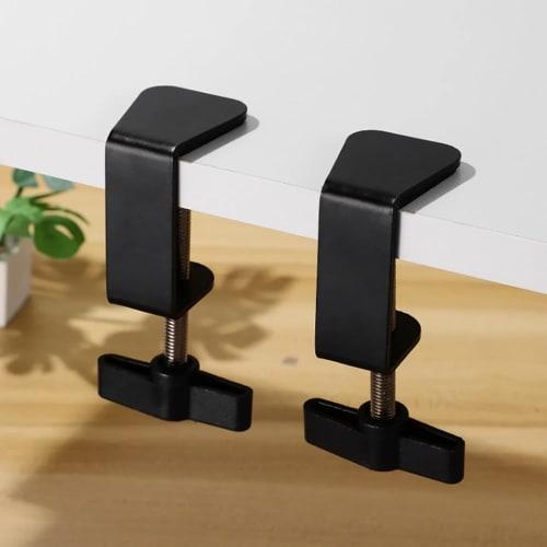 GOODCHI Woodworking Clamps, C-Shaped Clamps, Set of 2, Adjustable, Maximum Opening 50mm, Woodworking Clamps, DIY Tools, Kitchen, Bathroom, Desk, Shelf