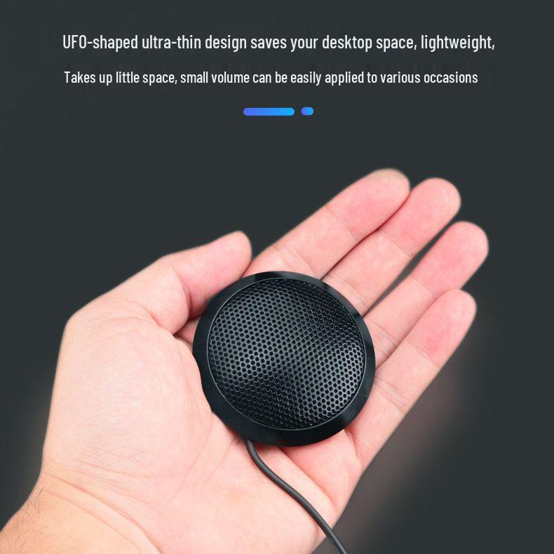 Omnidirectional Conference & Streaming Condenser Microphone for Online Classes and Mobile Recording