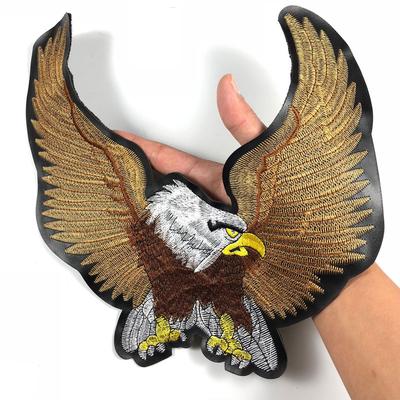 Adler-Stickerei, Tier-Aufkleber, Vogel-Applikation, zum Aufnähen von Mantel, DIY-Handwerk