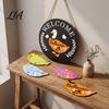 Housewarming Gifts for Goose Lovers Interchangeable Welcome Sign Front Door, Rustic Farmhouse Wood Door Hanger Home Porch Entryway And Seasonal Decor