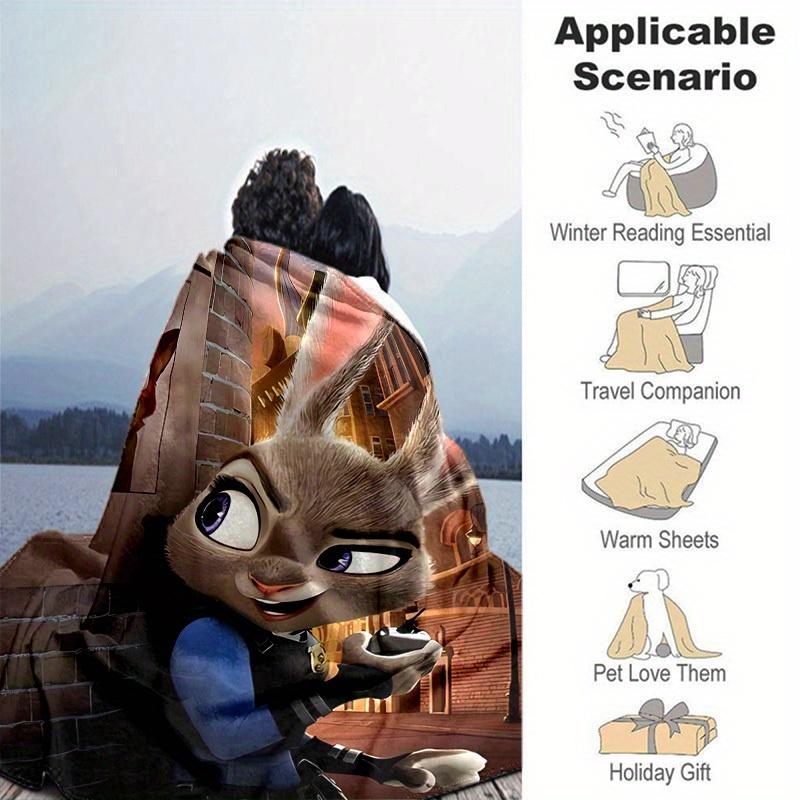 1pc,"Zootopia MovieInspired Home Decor Blanket Perfect for Couches, Beds, Carses