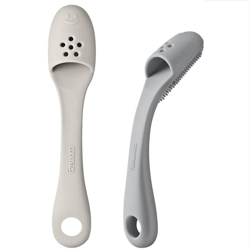 

Силиконовая зубная щетка на палец для чистки полости рта у собак и кошек бежевый/серый