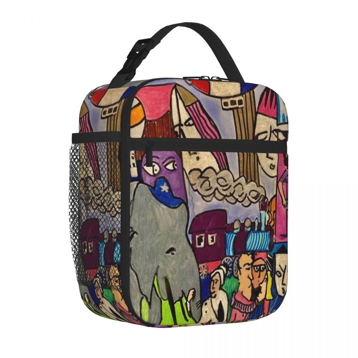 Bestselling Evolution Patchwork Cooler Tote Office Lunch Snack Bag One Size