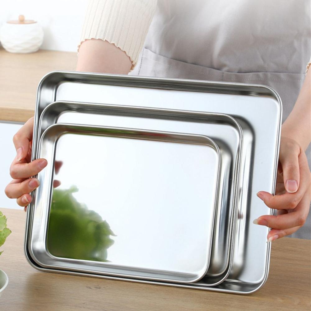 For Toaster Oven Heavy Duty Sturdy Anti-rust Rectangle Cake Dish Baking Tray Cookie Sheets Loaf Pan