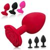 Soft Silicone Rose Flower Anal Plug Beginner To Expert 3 Sizes Butt Plug Anus Trainer Dildos Adule Sex Toys For Couple Women Men