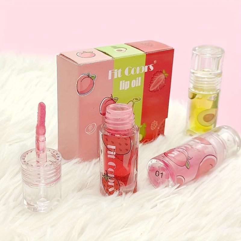 1 pezzo di lucidalabbra colorato che cambia colore ai frutti, rossetto idratante, olio per labbra, balsamo labbra impermeabile a lunga tenuta per trucco da donna