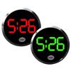 1pcs Mini Car Clock Round Shape Luminous Vehicle Dashboard Clock Round Alloy Touch Luminous LED Digital Clock For Car Air Vent