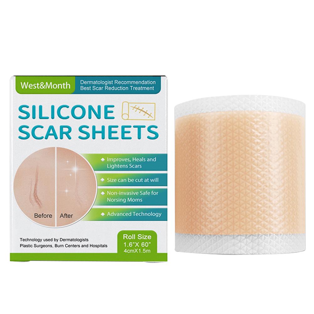 Silicone Scar Sheets Keloid Removal Strip 3M Roll Scar Reducing Tape Effective Scar Removal Patch Healing for Surgical Scar Burn