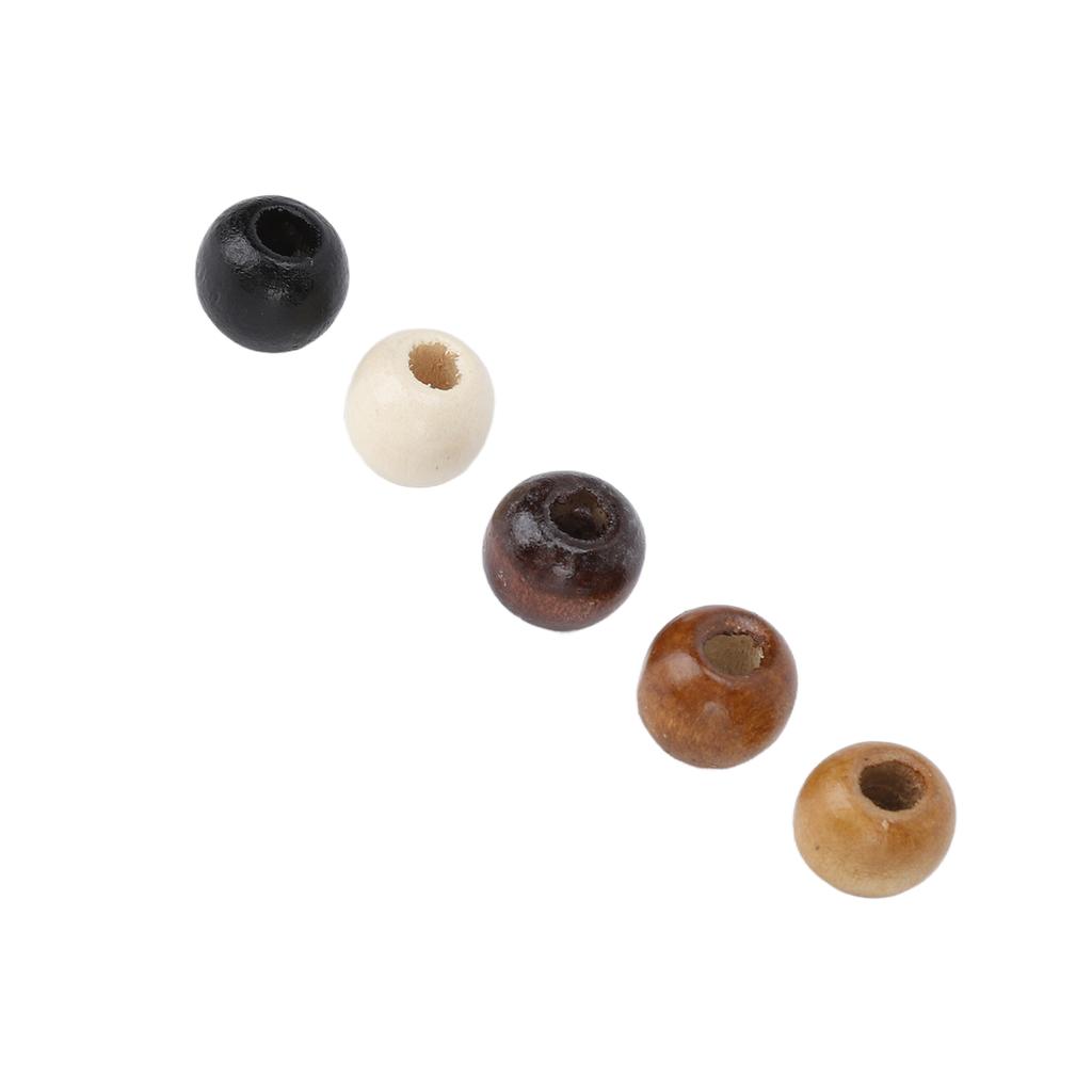 50 Stück Holz Bartperlen DIY Elegante Dreadlocks Perlen Anhänger für Haarflechten Armband Halskette