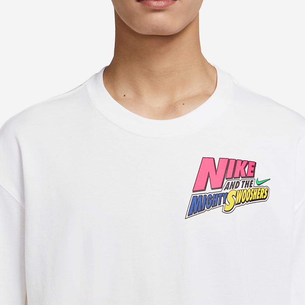 Nike Sportswear Cartoon Print Long Sleeve T-Shirt Men Tops White DM7916-100