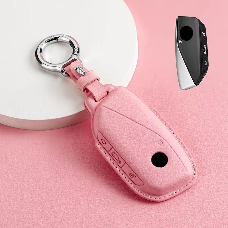 High Quality Leather for BMW X1 X3 F15 3 5 Series G11 F48 F39 520 525 F30 118i 218i 320i Display LCD Remote Car Key Case Cover