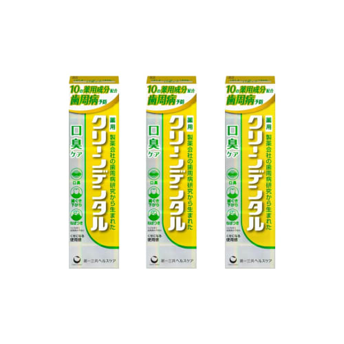 [.co.jp Exclusive] [Bulk Purchase of 3] Clean Dental Bad Breath Care Toothpaste 100g X 3