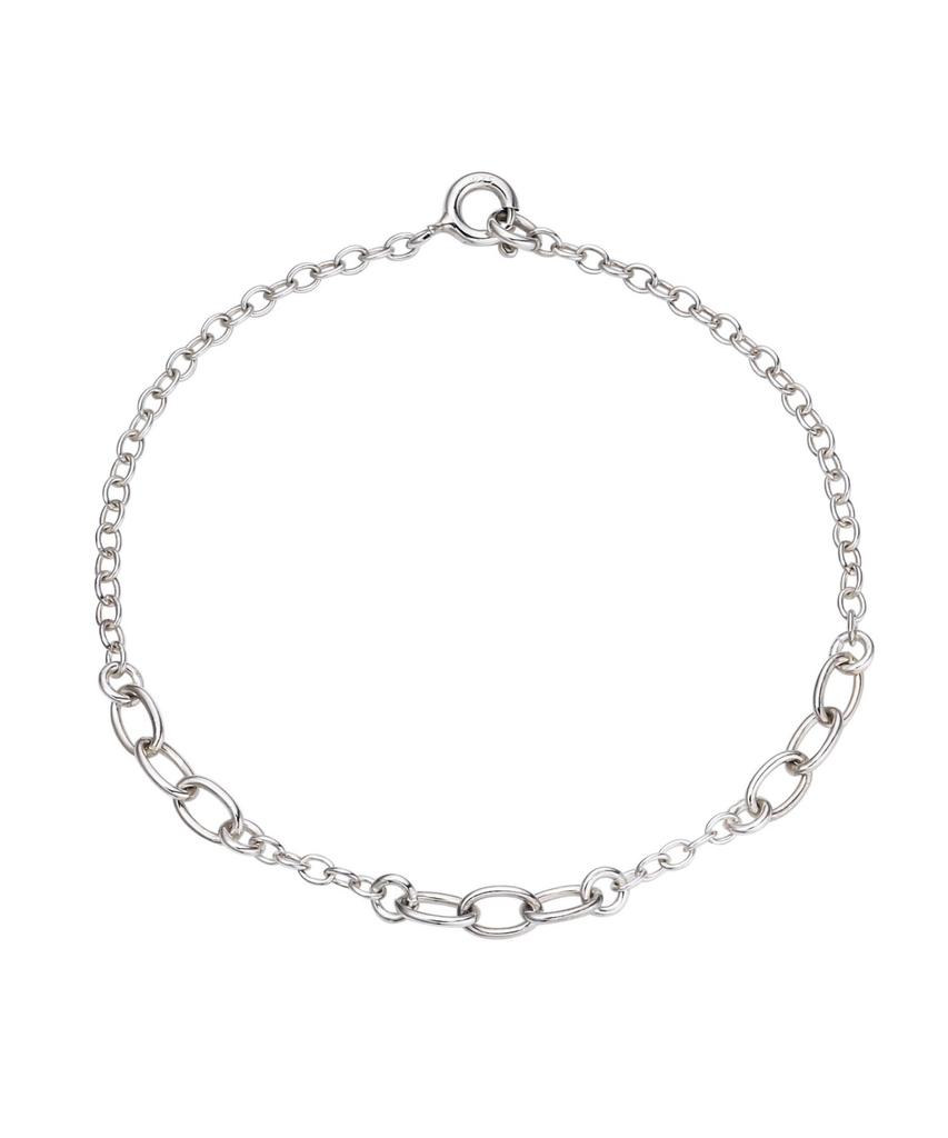 Lilykori Silver Semi Chunk Bracelet