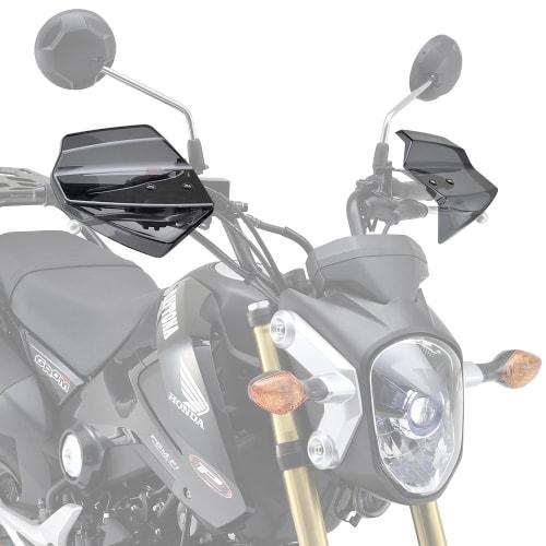 Daytona Motorcycle Knuckle Guard Polycarbonate General Purpose Aero Knuckle Visor Left and Right Set Smoke 90962