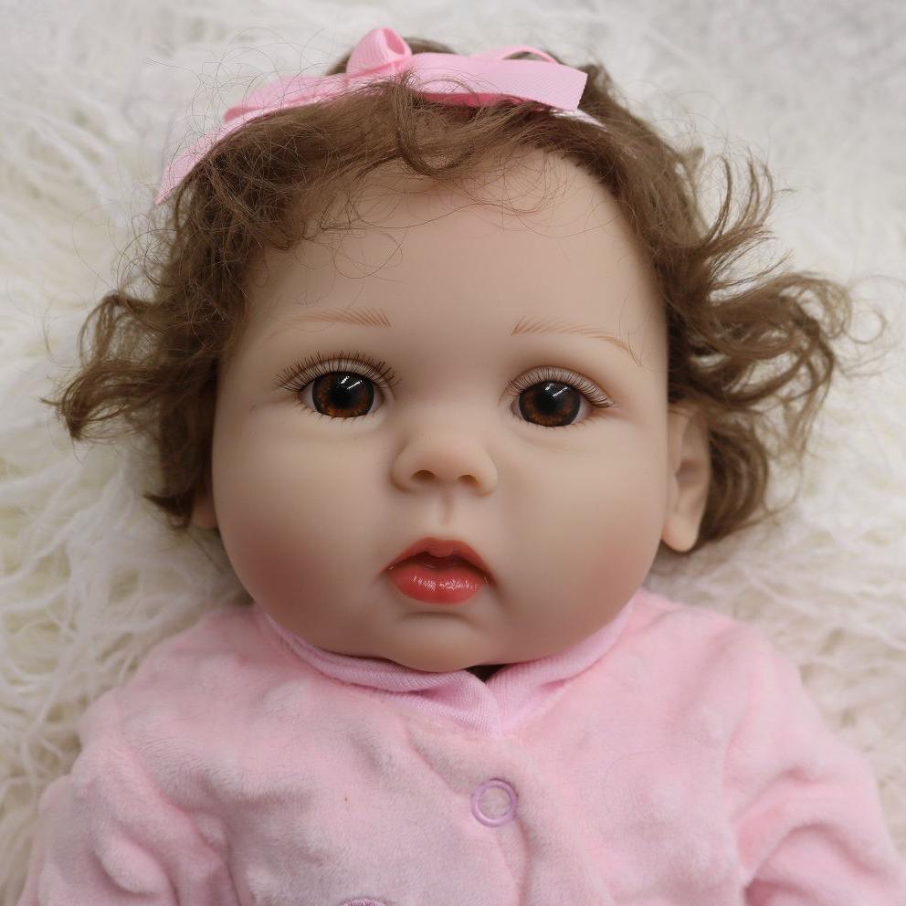 BZDOLL 45cm 18 Inch Soft Vinyl Reborn Levi Baby Doll Toy for Girl Cloth Body Kid Dress Up Play House