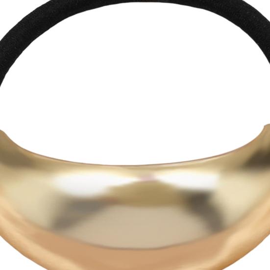 Dámské vlasové lano Kovová geometrie Dekor Vysoce elastická spona do vlasů Držák na vlasy do culíku bez stopy