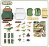 Mega Dinosaur Set with Case, Eggs, Volcano, Figures Educational Toy