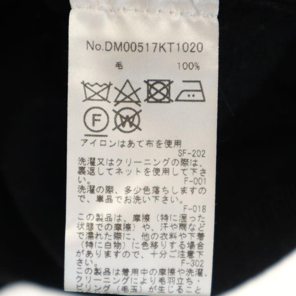 Maison Kitsune Langarm Rollkragenpullover XS schwarz Strick Herren Gebraucht