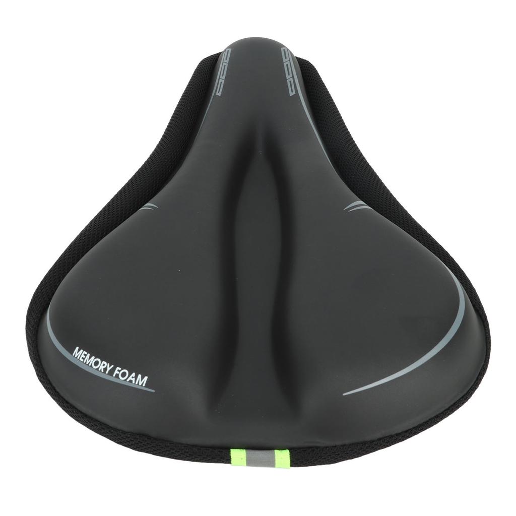 Bike Seat Cover Memory Foam Grey Black Soft Bicycle Saddle Pad for Bike Men Women