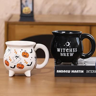 Halloween Zauberer Magisches Glas Keramiktasse Dekorative Verzierung Kürbis Geist Nachmittagstee Frühstück Milchbecher Halloween Geschenk