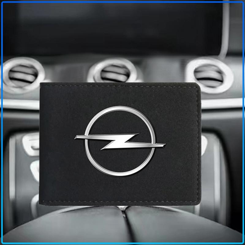 Portable Car Driver License Holder PU Leather Card Bag For Opel Astra H G Corsa Insignia Astra Antara Meriva Zafira Interior