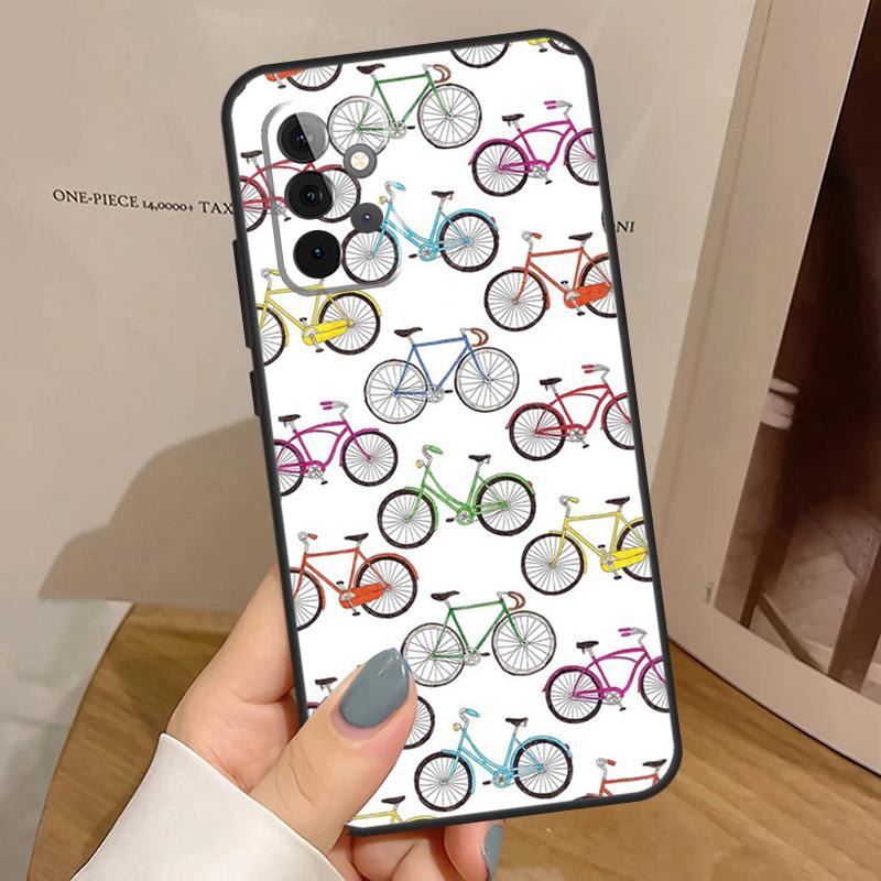 Ride Mountain Bike Bicycle Art Case For Samsung Galaxy A34 A54 A14 A15 A35 A55 A52 A32 A12 A51 A71 A13 A23 A33 A53 Cover