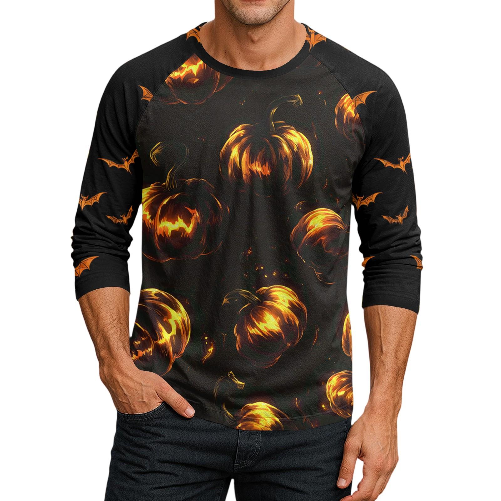 

Мужской топ-футболка с круглым вырезом и рукавами-плунжерами XL