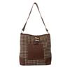 Stylish Soft Nylon Bucket Bag With Zipper Closure For Trendy Street Look