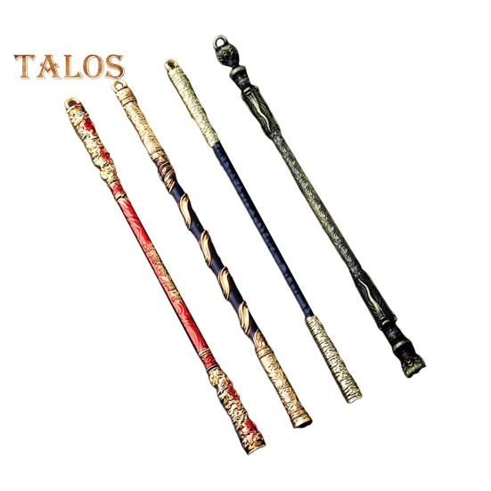 4 Teile/satz Wukong Goldene Knüppel Rake Staff Kit Geschnitzte Reise in den Westen Charakter Waffe Ruyi Jingu Bang Monkey King Bar Golden Hoop Stick Modell