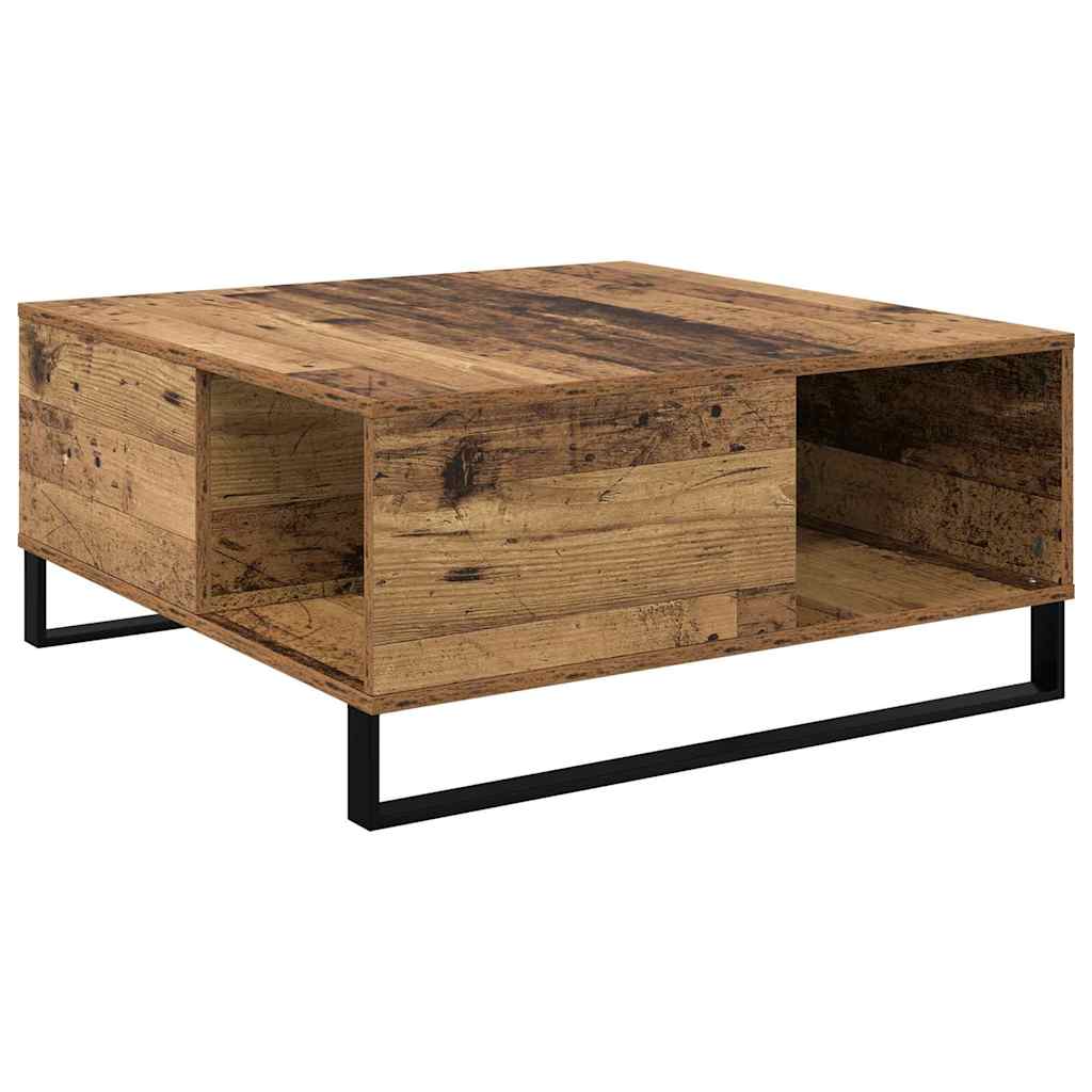 Coffee Table Reclaimed Wood 80 x 80 x 36.5 cm Wood Based Panel