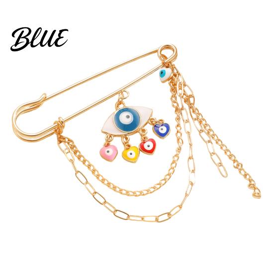 Electroplated Brooch Gold Safety Pin for Women Sweater Shawl Clips