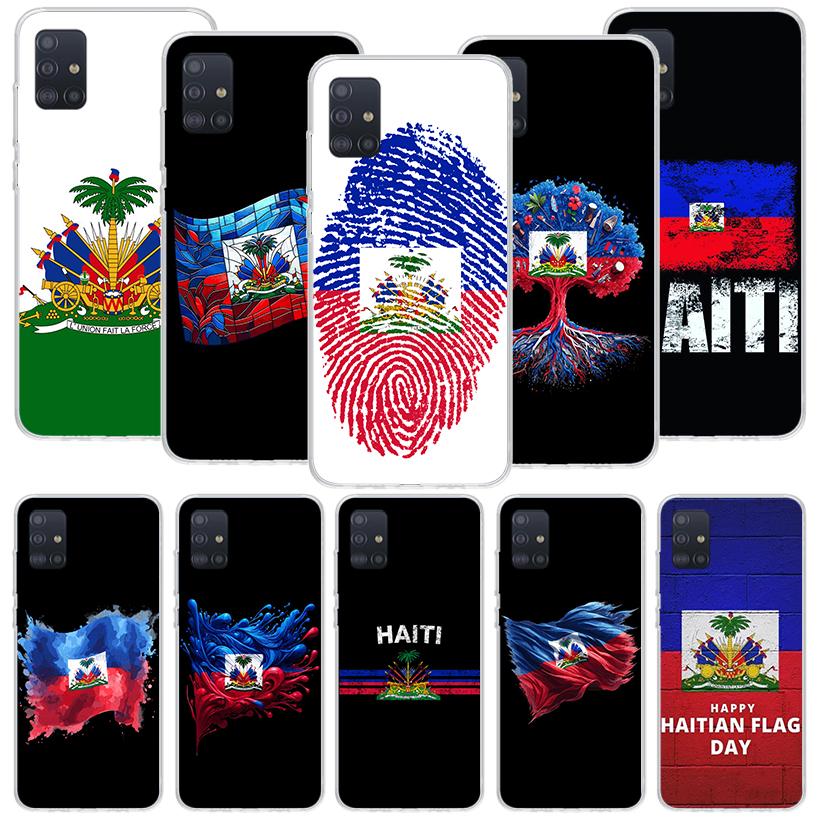 Haiti Haïtianische Flagge Handyhülle Für Samsung Galaxy A52 A32 A22 A12 A02S A50S A30S A51 A31 AA71 Note 20 Ultra 10 S10 Plus Galaxy A5