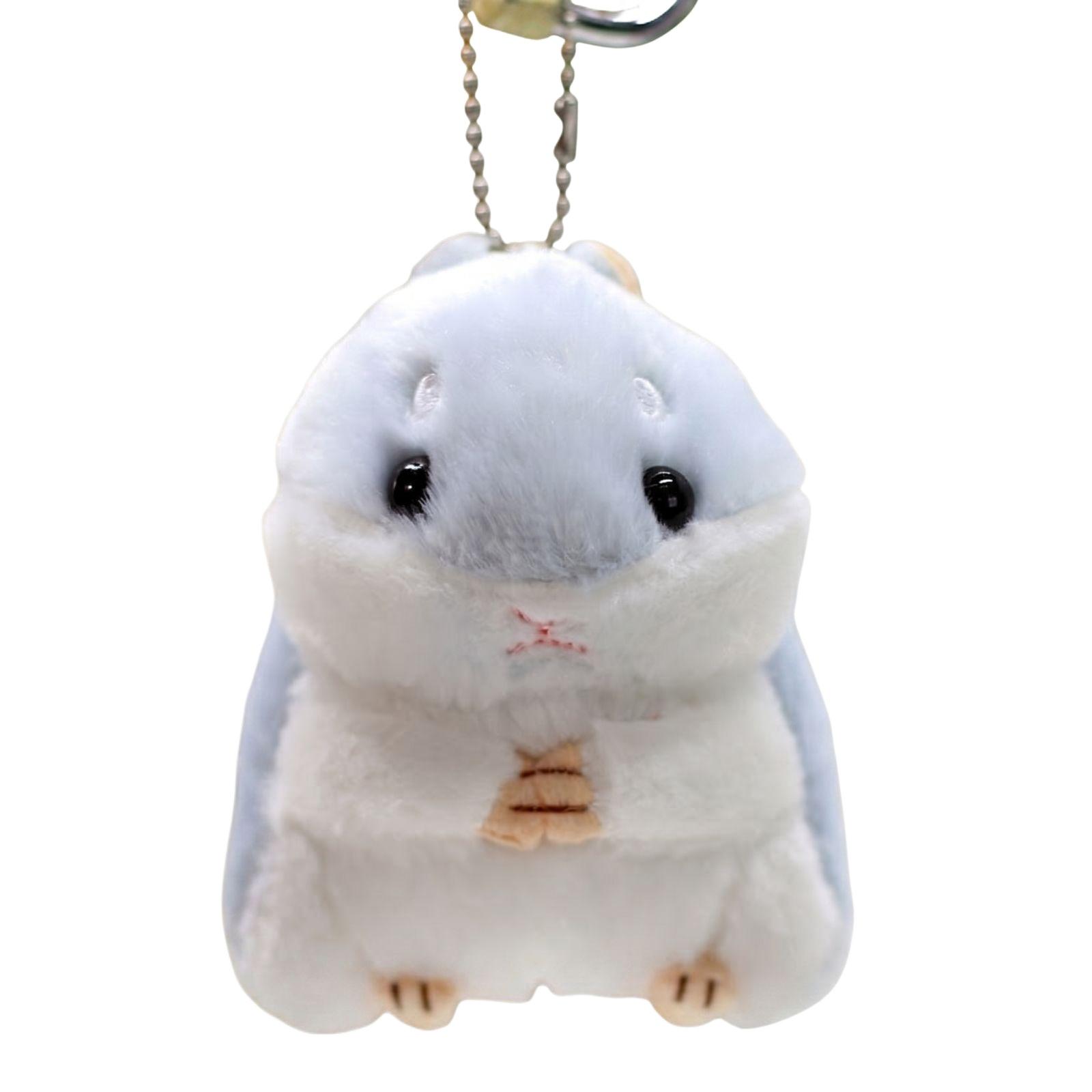 

Hamster Plush Toy Keychain One Size синий